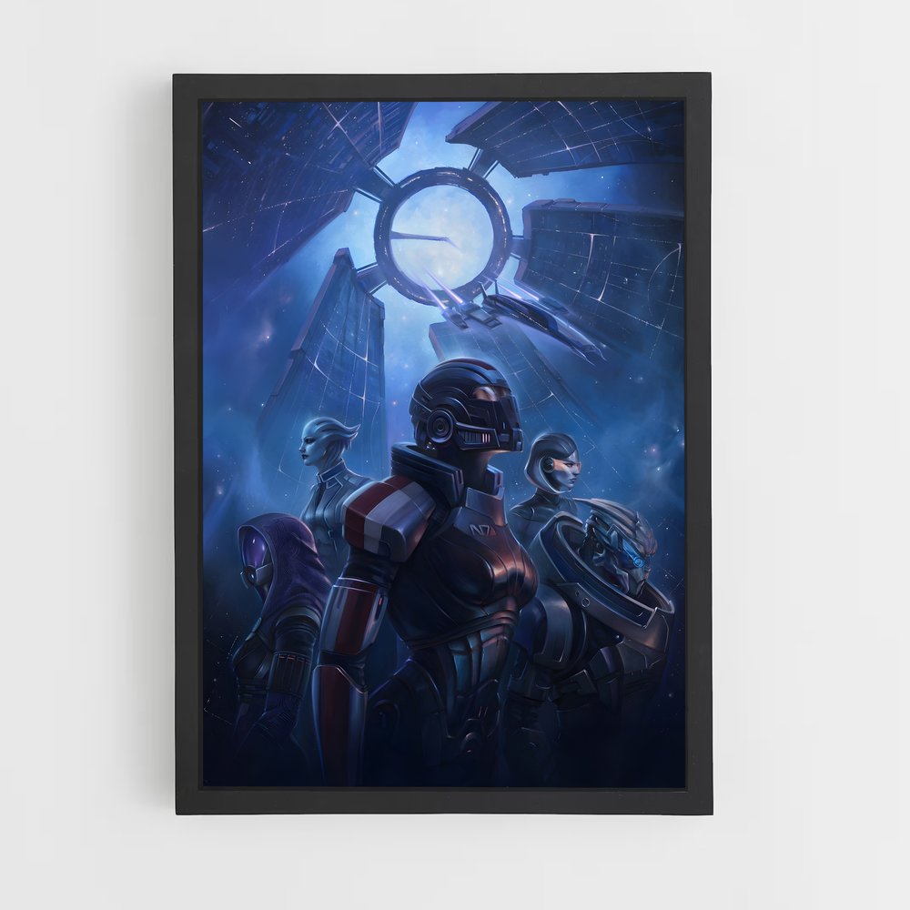 Poster Chrono-Guerrier – affiche Mass effect (vue 2)